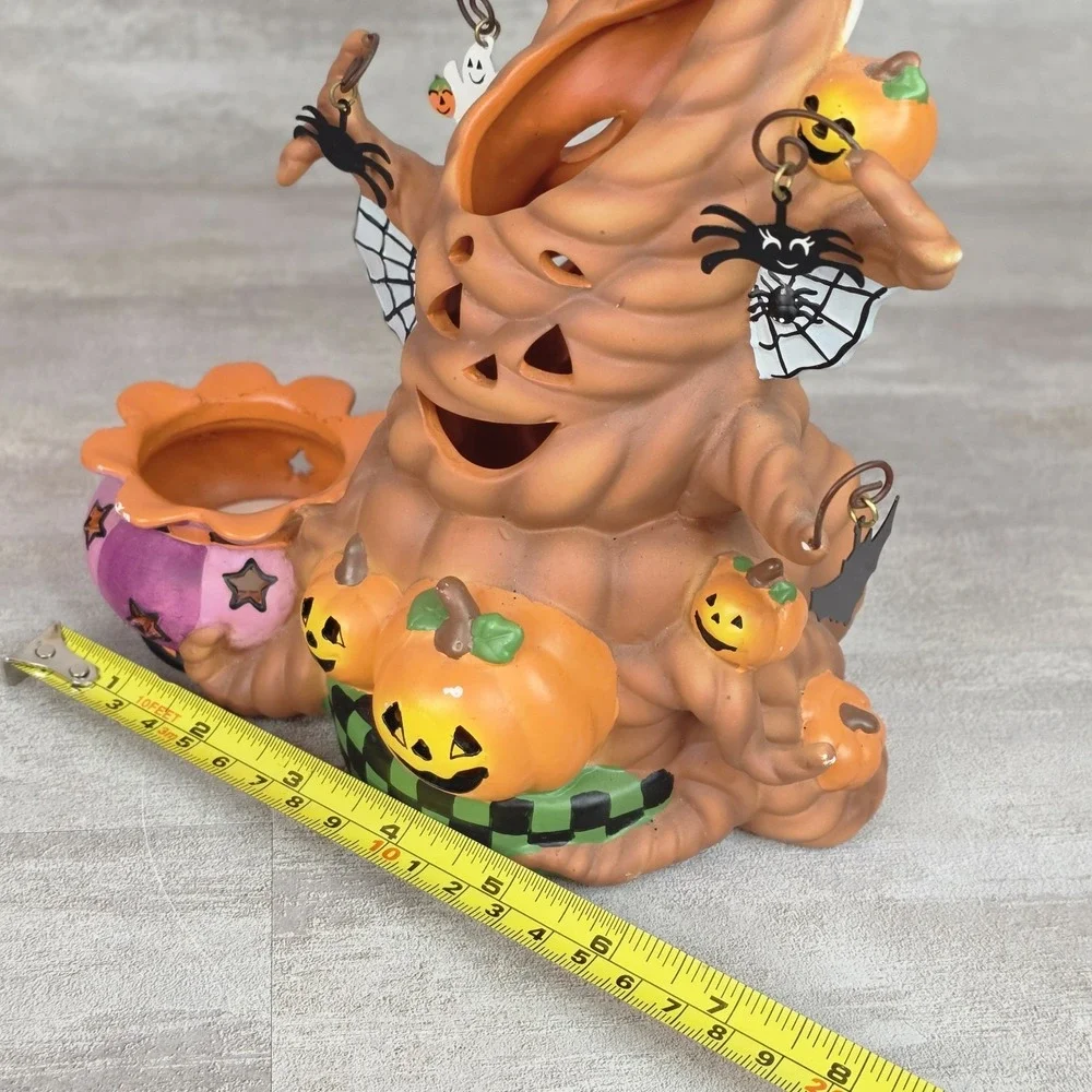 PartyLite Haunted Tealight Tree Candle Holder Halloween Spiders Ghost Bats P9065 - Picture 16 of 16